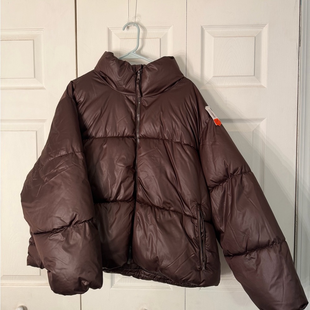 Old Navy Brown Puffer Jacket